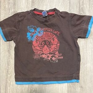 4/$30 Kids Brown Graphic T-Shirt